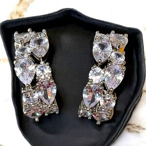 Dazzling White Cubic Zirconia Earrings 💎